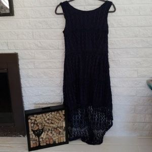 Navy blue lace dress
